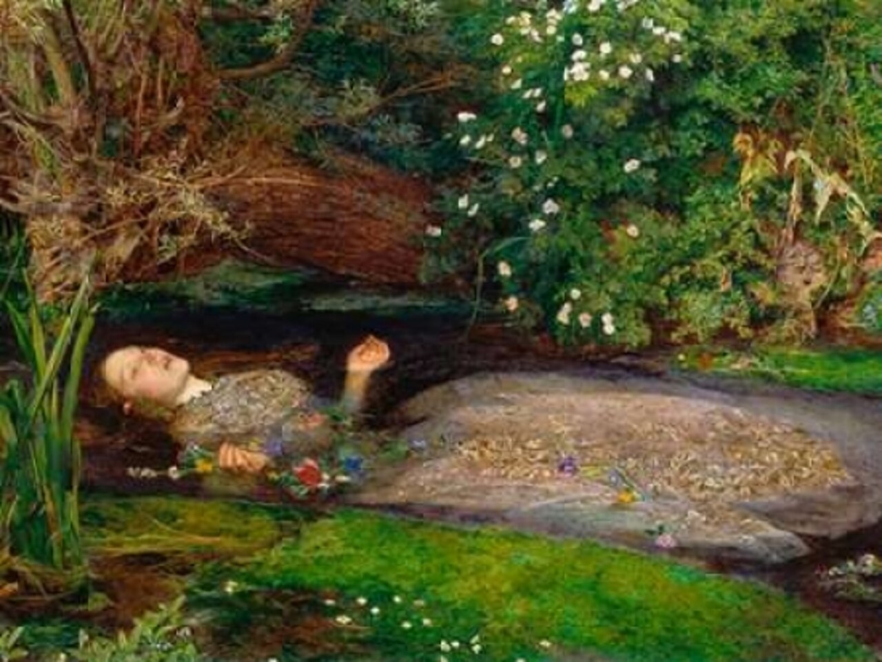 Ophelia Poster Print by John Everett Millais - Item # VARPDX3AA2203